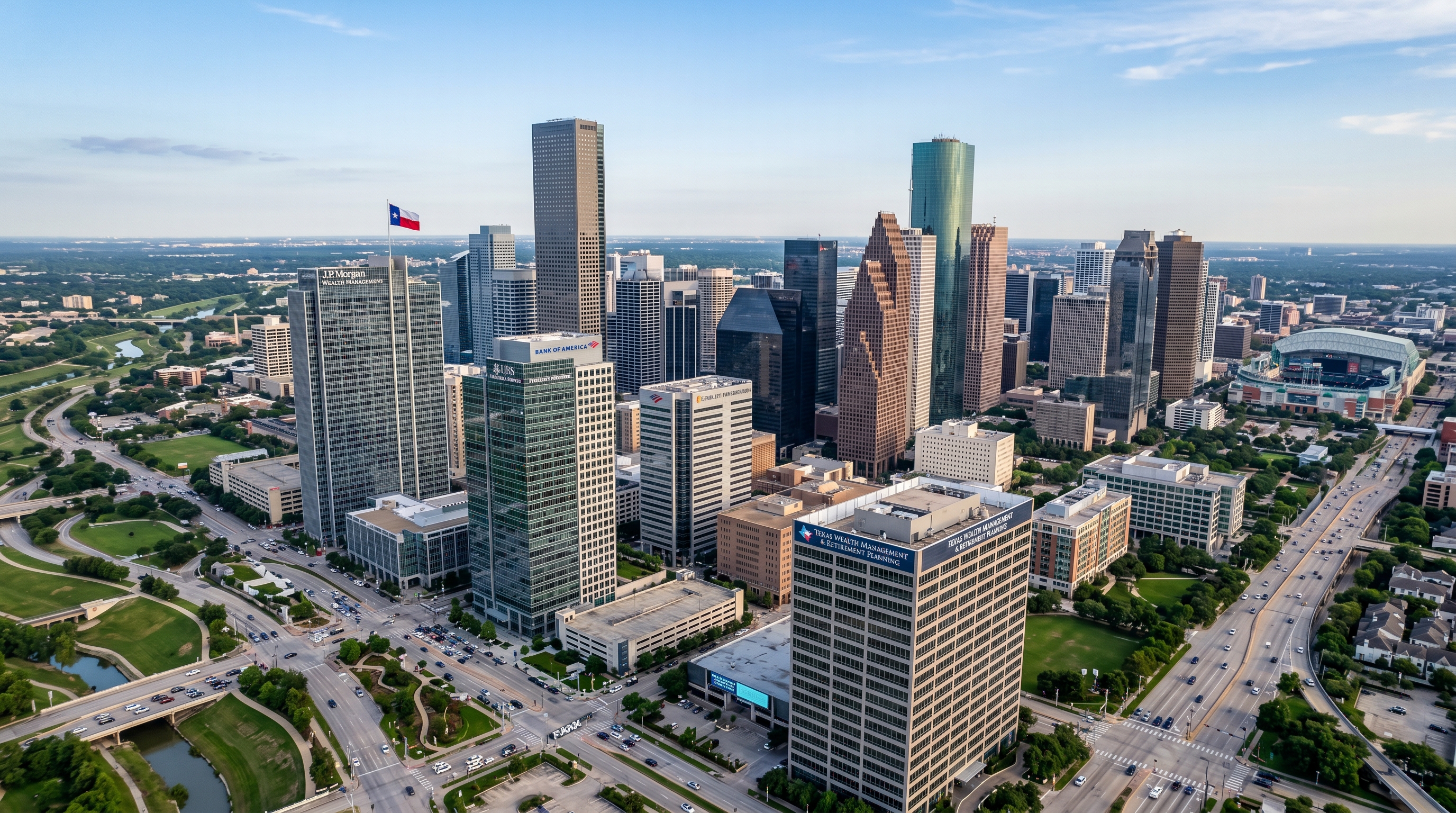 Texas skyline — wealth management and retirement planning resources